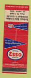 Matchbook Cover - Esso oil gas Barbeau's Motel Cabins St David QC WORN