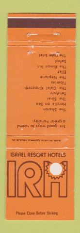 Matchbook Cover - Israel Resort Hotels WEAR