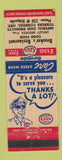 Matchbook Cover - Esso oil gas Brooker's Restaurant Turners Corners ON