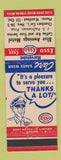 Matchbook Cover - Blue Awnings Motel Wainfleet ON Esso oil gas