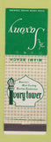 Matchbook Cover - Saxony Hotel Miami Beach FL Ivory Tower