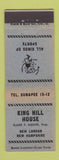 Matchbook Cover - King Hill House New London NH WEAR