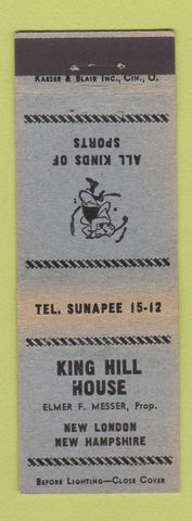 Matchbook Cover - King Hill House New London NH WEAR