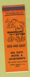 Matchbook Cover - Sea Oats Motel Apartments Myrtle Beach SC