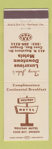 Matchbook Cover - Holiday Motel Coos Bay OR