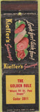 Matchbook Cover - Kieffer's Sausage Golden RULE WORN