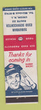 Matchbook Cover - Esso oil gas Suburban Union NJ