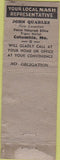 Matchbook Cover - Nash Clothes Cincinnati OH WORN