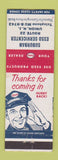 Matchbook Cover - Esso oil gas Suburban Union NJ