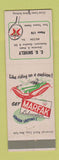 Matchbook Cover - Texaco oil gas CU Shively Milton PA
