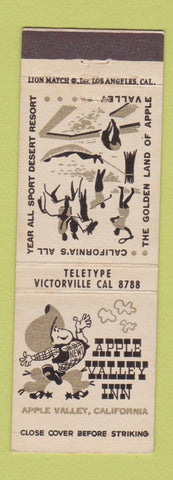 Matchbook Cover - Apple Valley Inn CA