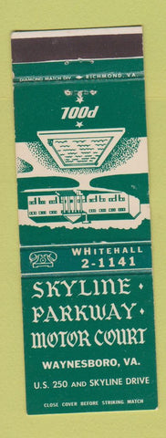 Matchbook Cover - Skyline Parkway Motor Court Waynesboro VA