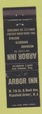 Matchbook Cover - Arbor Inn Plainfield NJ