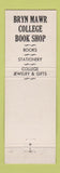 Matchbook Cover - Bryn Mawr College Book Shop PA