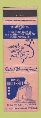 Matchbook Cover - Hotel Walesbilt Lake Wales FL