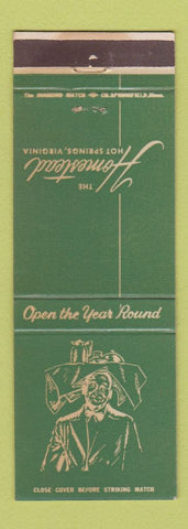 Matchbook Cover - Homestead Resort Hot Springs VA