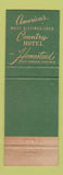 Matchbook Cover - Homestead Resort Hot Springs VA