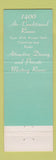 Matchbook Cover - Hotel Manhattan New York City