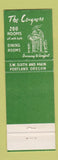 Matchbook Cover - Congress Hotel Portland OR
