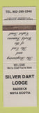Matchbook Cover - Silver Dart Lodge Baddeck NS