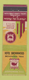 Matchbook Cover - Hotel Brownwood TX