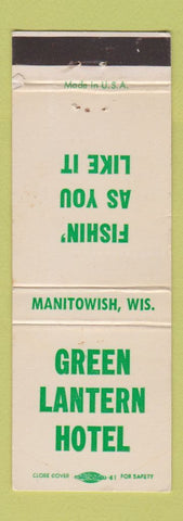 Matchbook Cover - Green Lantern Hotel Manitowish WI