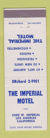 Matchbook Cover - Imperial Motel Los Angeles CA