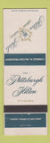 Matchbook Cover - Pittsburgh Hilton Hotel PA