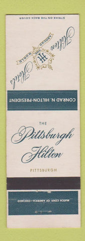Matchbook Cover - Pittsburgh Hilton Hotel PA