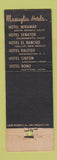 Matchbook Cover - Hotel Bond Hartford CT Massaglia
