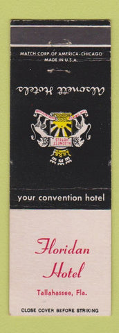 Matchbook Cover - Floridan Hotel Tallahassee FL Alsonett