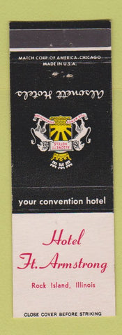 Matchbook Cover - Hotel Fort Armstrong Rock Island IL Alsonett