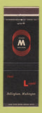 Matchbook Cover - Hotel Leopold Western Hotels Bellingham WA
