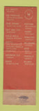 Matchbook Cover - Sir Francis Drake Hotel San Francisco CA Western Hotels