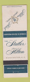 Matchbook Cover - Statler Hilton Hotel Washington DC