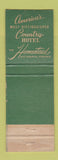 Matchbook Cover - Homestead Resort Hot Springs VA #1