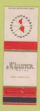 Matchbook Cover - McAllister Hotel Miami FL