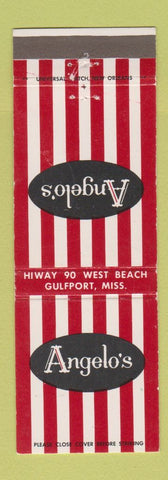 Matchbook Cover - Angelo's Gulfport MS