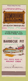 Matchbook Cover - Hick'ry Pit BBQ Emil Villa Walnut Creek CA Oakland Hayward