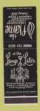 Matchbook Cover - The Flame Restaurant Visalia CA