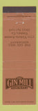 Matchbook Cover - Gin Mill Restaurant Ventura CA