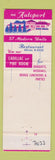 Matchbook Cover - Autoport State College PA motel