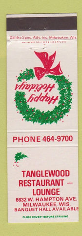Matchbook Cover - Tanglewood Restaurant Milwaukee WI Christmas