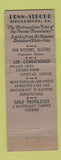 Matchbook Cover - Penn Stroud Hotel Stroudsburg PA