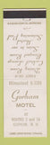 Matchbook Cover - Gorham Motel NH