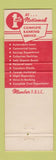 Matchbook Cover - 1st National Bank Marshall TX