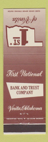 Matchbook Cover - First National Bank Vinita OK