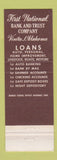 Matchbook Cover - First National Bank Vinita OK