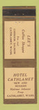 Matchbook Cover - Hotel Cathlamet WA Lee's Coffee Shop