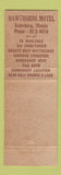 Matchbook Cover - Hawthorne Motel Galesburg IL Full Length